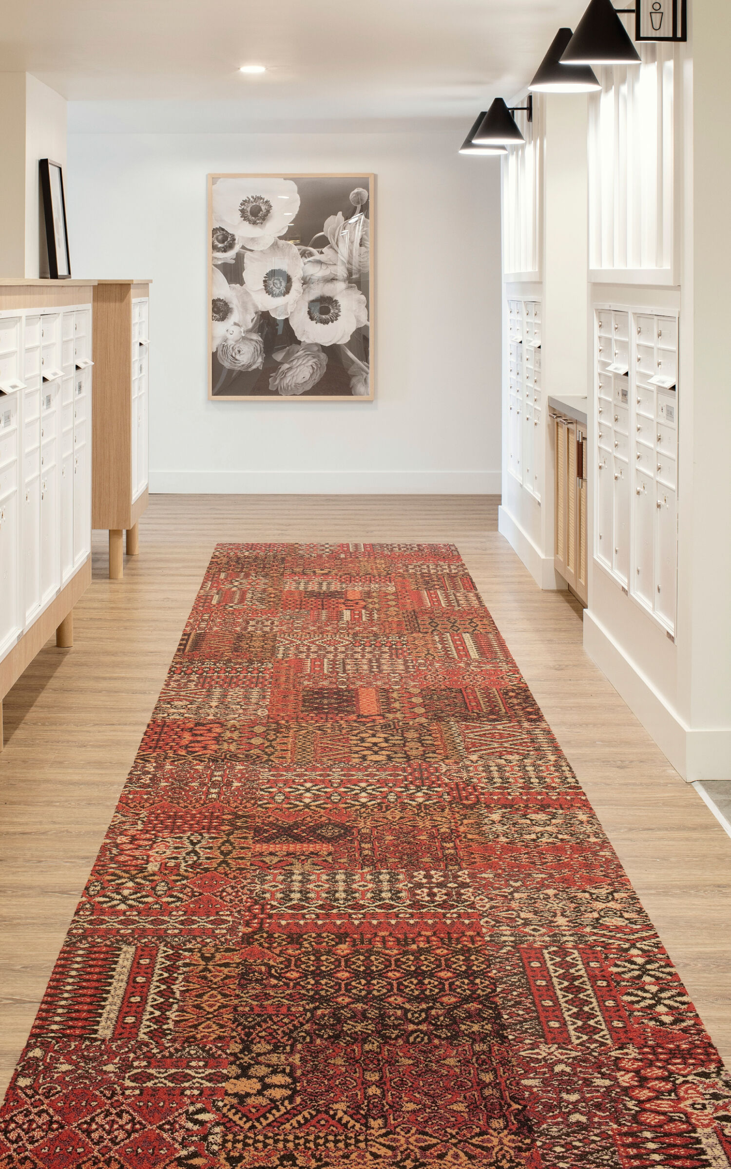 FLOR Oasis Retreat shown in Mahogany